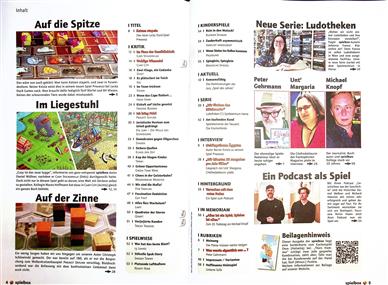 Spielbox Inhaltsverzeichnis
