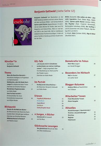 Eselsohr Inhaltsverzeichnis