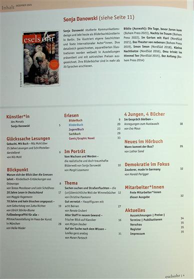 Eselsohr Inhaltsverzeichnis