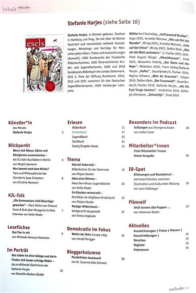 Eselsohr Inhaltsverzeichnis