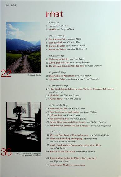 Literatur in Bayern Inhaltsverzeichnis