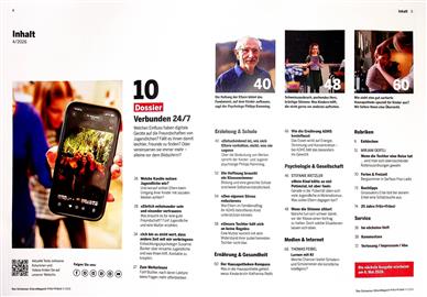 Fritz + Fränzi Elternmagazin Inhaltsverzeichnis