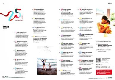 Fritz + Fränzi Elternmagazin Inhaltsverzeichnis