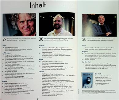 Theater Heute Inhaltsverzeichnis
