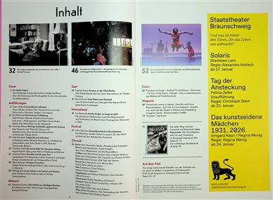Theater Heute Inhaltsverzeichnis