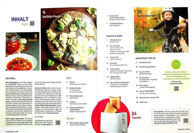 Konsument Inhaltsverzeichnis