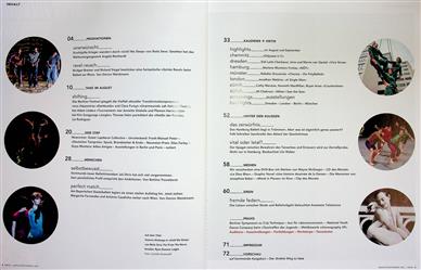 Tanz Inhaltsverzeichnis