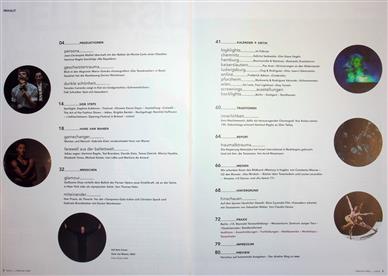 Tanz Inhaltsverzeichnis