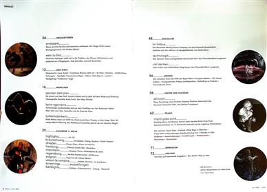 Tanz Inhaltsverzeichnis