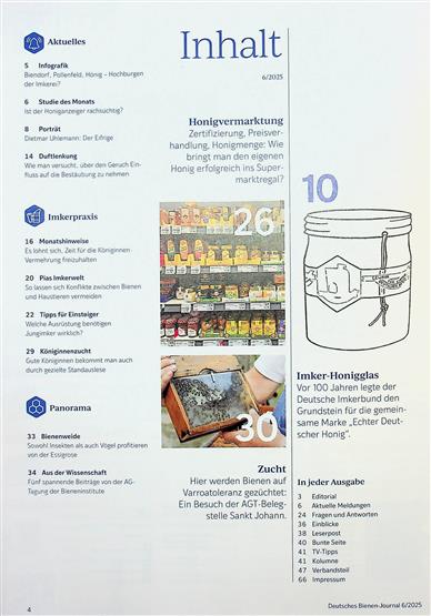 Deutsches Bienenjournal Inhaltsverzeichnis