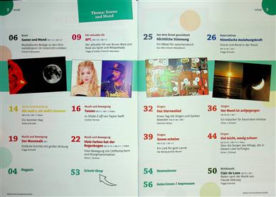 Musik in der Grundschule Inhaltsverzeichnis