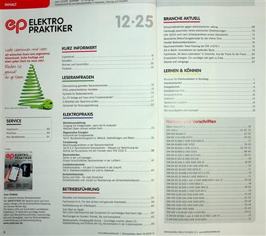 Elektropraktiker Inhaltsverzeichnis