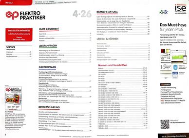 Elektropraktiker Inhaltsverzeichnis