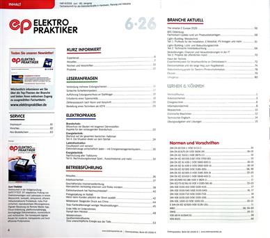 Elektropraktiker Inhaltsverzeichnis