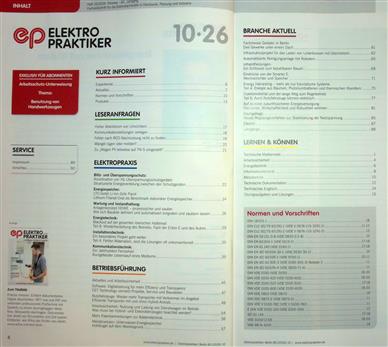 Elektropraktiker Inhaltsverzeichnis