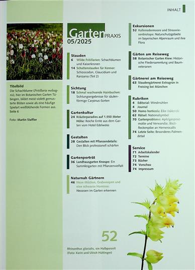 Gartenpraxis Inhaltsverzeichnis