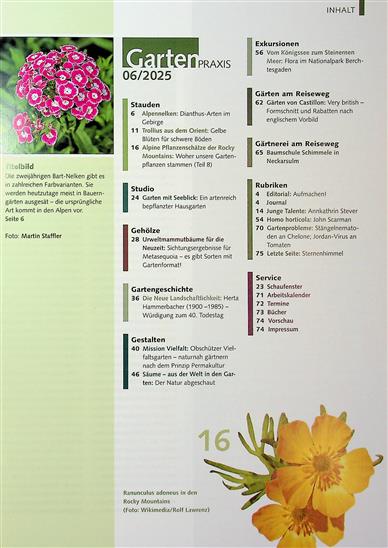Gartenpraxis Inhaltsverzeichnis