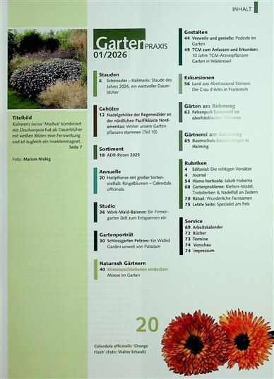 Gartenpraxis Inhaltsverzeichnis