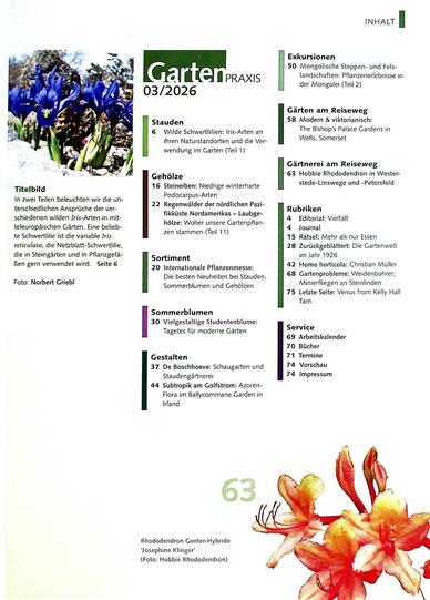 Gartenpraxis Inhaltsverzeichnis