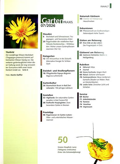 Gartenpraxis Inhaltsverzeichnis