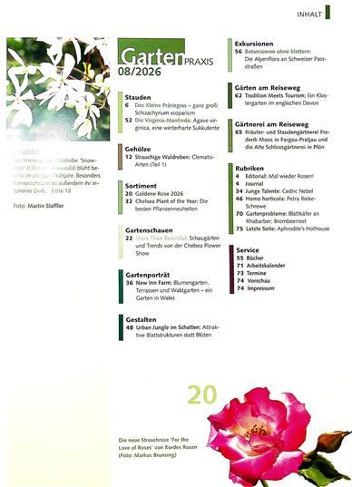 Gartenpraxis Inhaltsverzeichnis