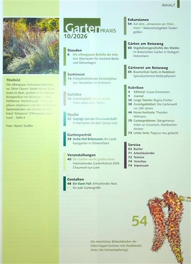 Gartenpraxis Inhaltsverzeichnis