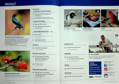 Gefiederte Welt Inhaltsverzeichnis