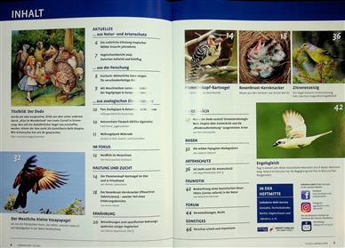 Gefiederte Welt Inhaltsverzeichnis