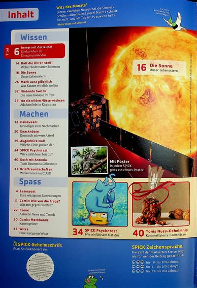 Spick Inhaltsverzeichnis