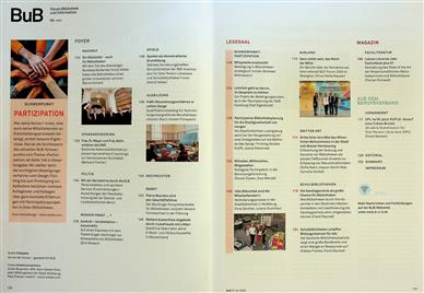 Forum Bibliothek und Information BuB Inhaltsverzeichnis