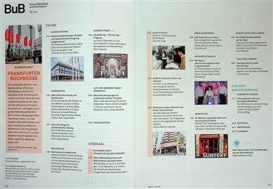 Forum Bibliothek und Information BuB Inhaltsverzeichnis