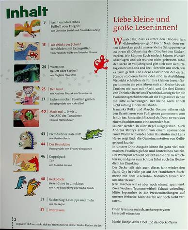 Gecko Inhaltsverzeichnis