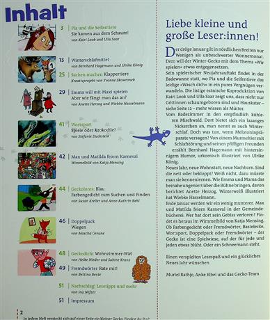 Gecko Inhaltsverzeichnis