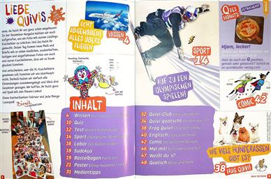Quivi Inhaltsverzeichnis