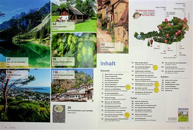 Reisen-Magazin Inhaltsverzeichnis