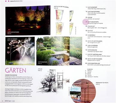 Gärten Inhaltsverzeichnis