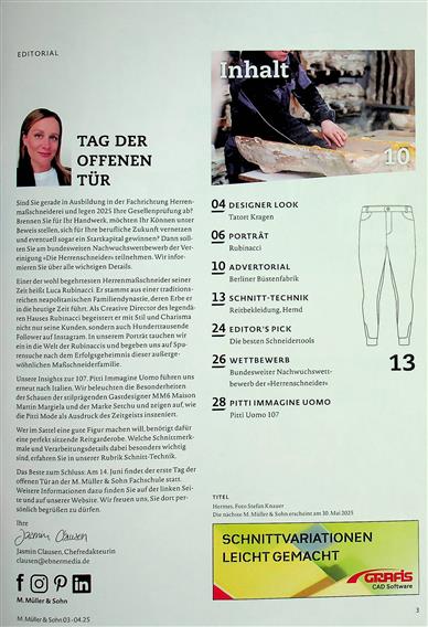 Rundschau M. Müller und Sohn Inhaltsverzeichnis
