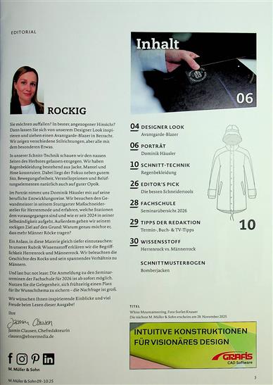 Rundschau M. Müller und Sohn Inhaltsverzeichnis