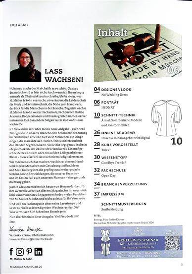 Rundschau M. Müller und Sohn Inhaltsverzeichnis