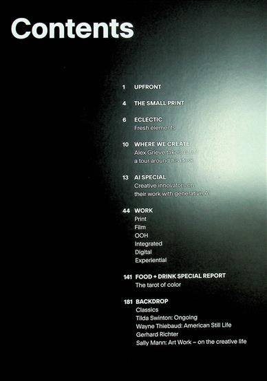 Lürzer's Archiv Inhaltsverzeichnis