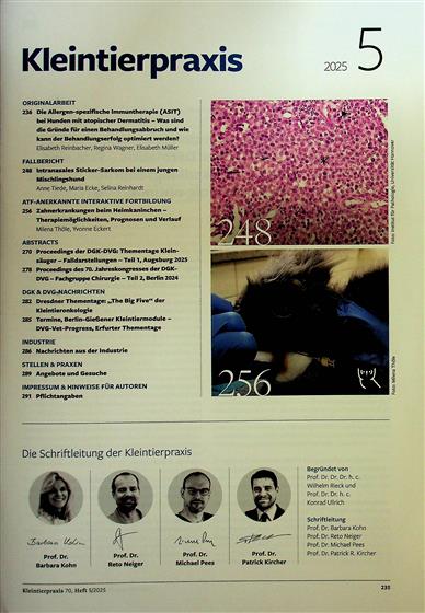 Kleintierpraxis Inhaltsverzeichnis