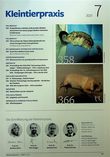 Kleintierpraxis Inhaltsverzeichnis