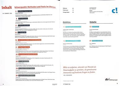 Changement! Inhaltsverzeichnis