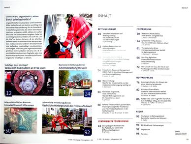 Rettungsdienst Inhaltsverzeichnis