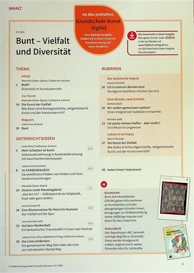 Grundschule Kunst Inhaltsverzeichnis