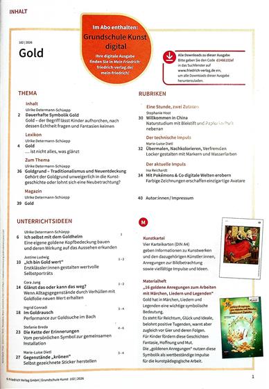 Grundschule Kunst Inhaltsverzeichnis