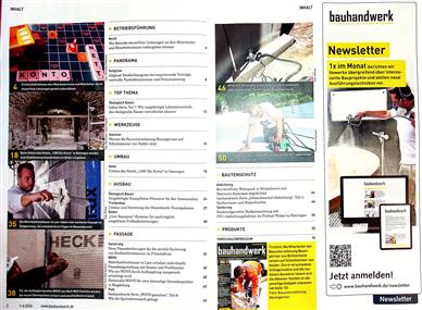 Bauhandwerk Inhaltsverzeichnis