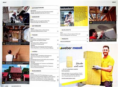 Bauhandwerk Inhaltsverzeichnis