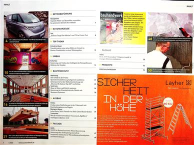 Bauhandwerk Inhaltsverzeichnis