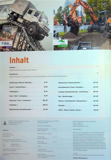 Maschinen & Technik Inhaltsverzeichnis